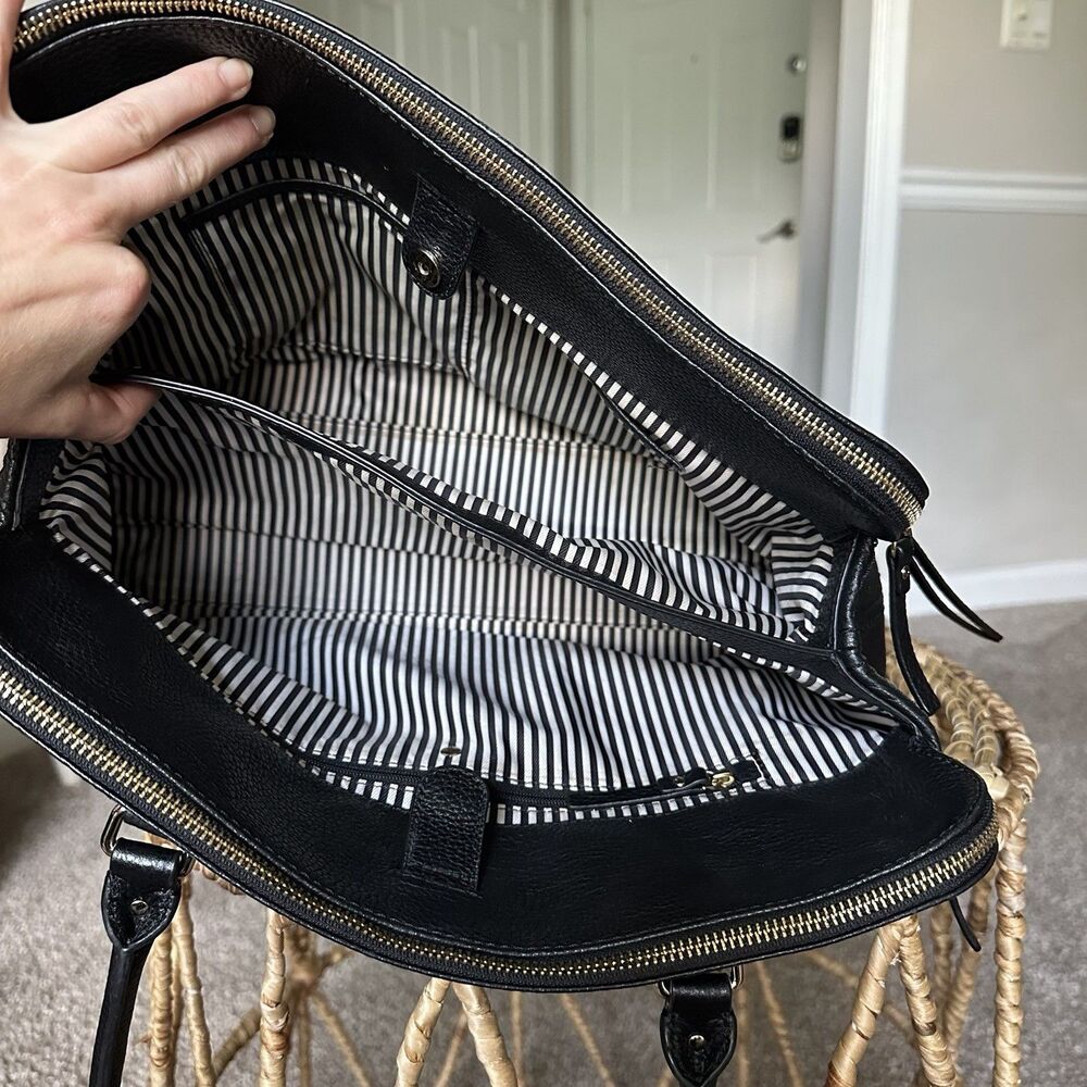 Kate Spade Black Pebbled Leather Tote Bag - Picture 7 of 16